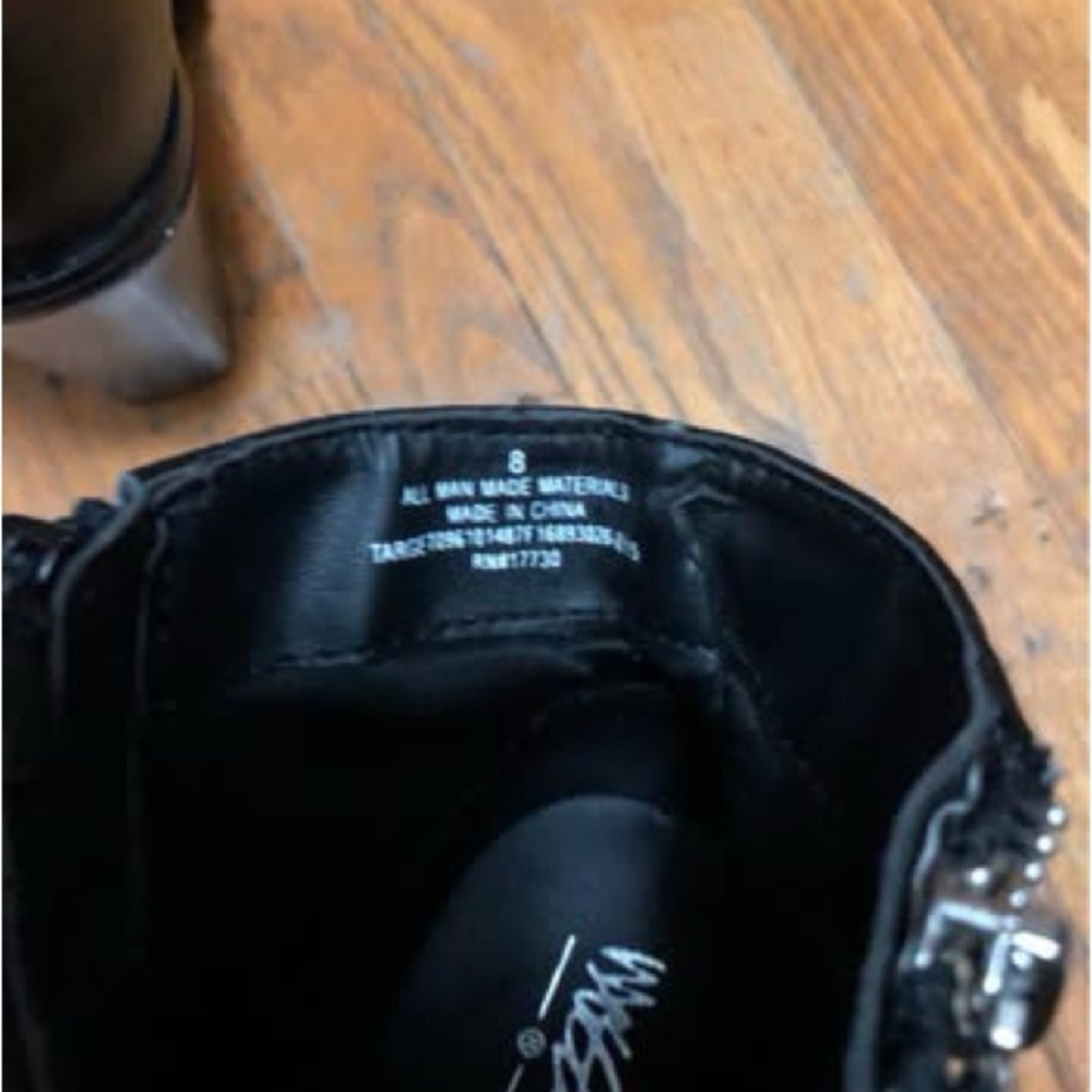 Massimo Black Winter Heel Boot
